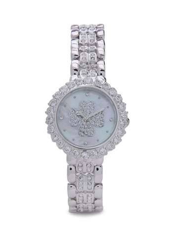 Women's 22K Gold Plated With Crystal Analog Watch P-21880-1L