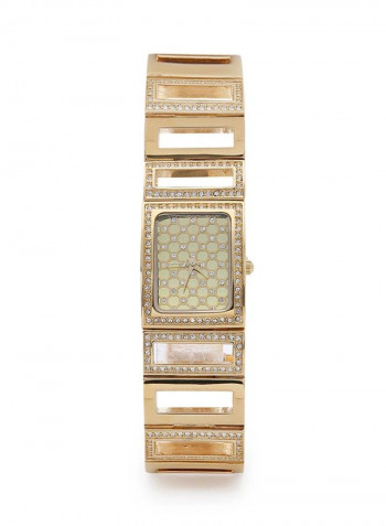 Women's 22K Gold Plated With Crystal Analog Watch P-21896