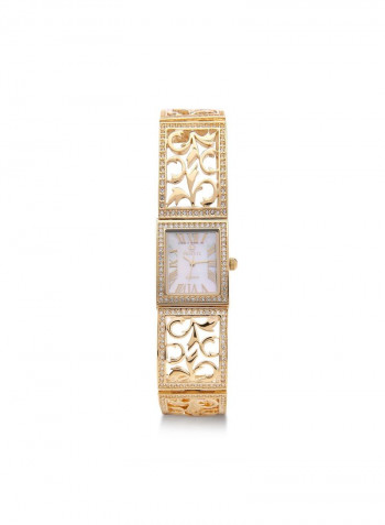 Women's 22K Gold Plated With Crystal Analog Watch P-21899