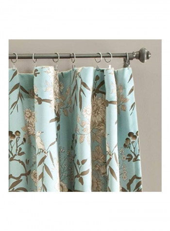 2-Piece Polyester Window Curtain Multicolour 84x52inch