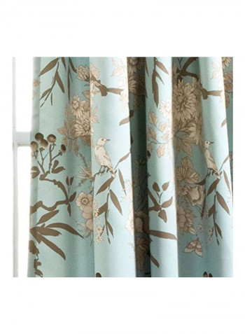 2-Piece Polyester Window Curtain Multicolour 84x52inch