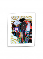 Beethoven Frieze Canvas Wall Art Multicolour 32 x 48inch