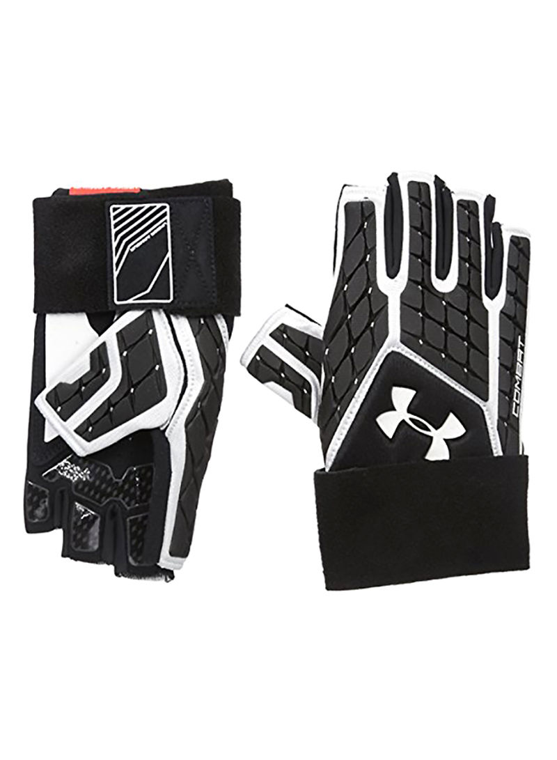 Combat V Half-Finger Football Gloves 4X12X1inch