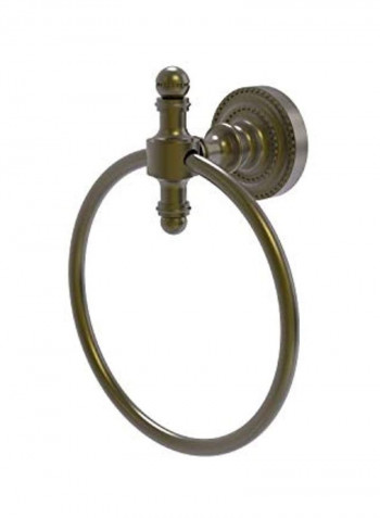 Retro Dot Collection Towel Ring Green