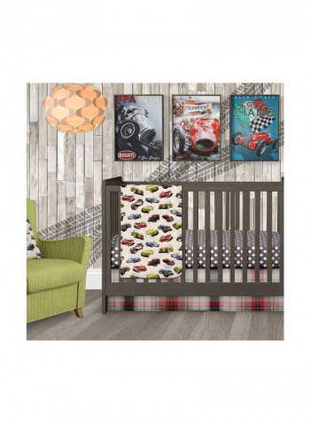 Fast Track - Bedspread Cotton Multicolour 106.7x86.4x2.5centimeter