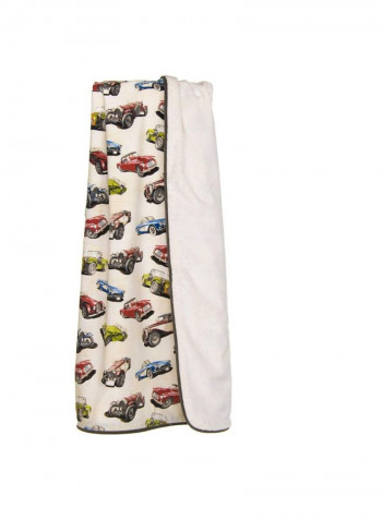 Fast Track - Bedspread Cotton Multicolour 106.7x86.4x2.5centimeter