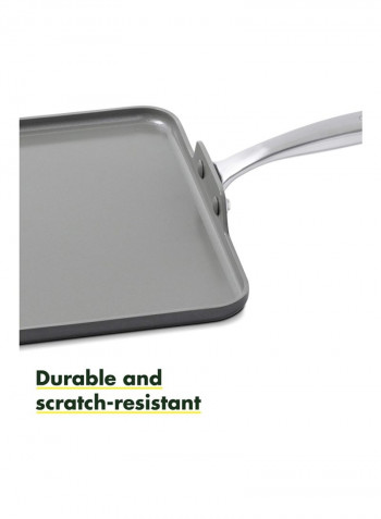 GreenPan Chatham Non-Stick Square Griddle Grey 19.09x 11.02x 3.58inch