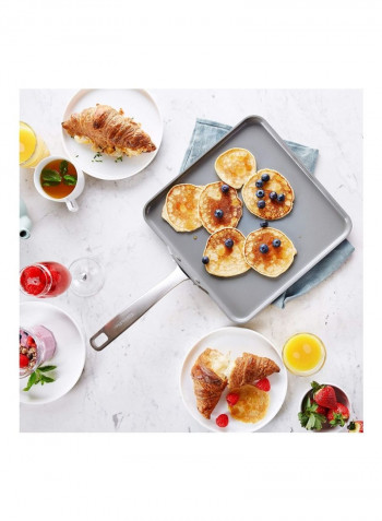 GreenPan Chatham Non-Stick Square Griddle Grey 19.09x 11.02x 3.58inch