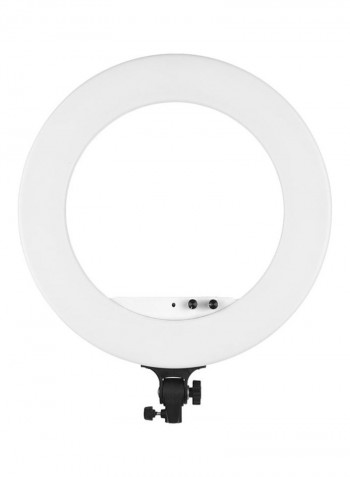 Photography LED Video Ring Light With Phone Holder And Carrying Bag 18inch White
