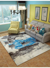 Abstract Painting Living Room Bedside Carpet Multicolour 80(W)x120(L)centimeter