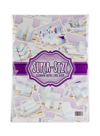 25-Piece Hunkydory Mirri Card Blocks Set White/Purple
