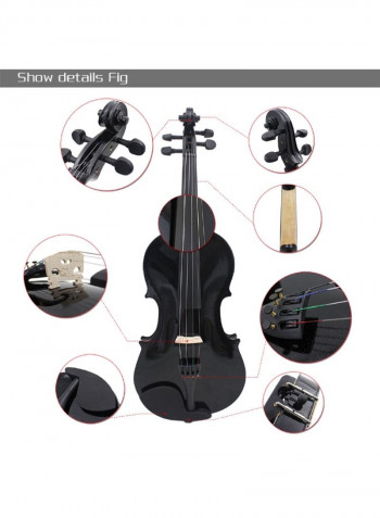 4/4 Violin Fiddle Basswood Steel String Arbor Bow