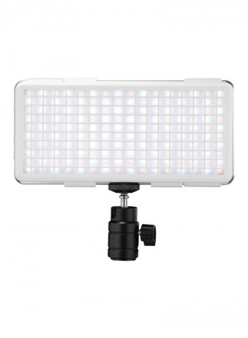 Portable LED Video And Photography Fill Light Silver/Black