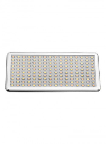 Portable LED Video And Photography Fill Light Silver/Black