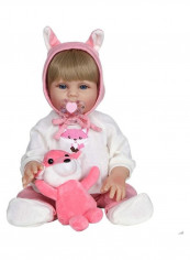 Reborn Baby Doll With Toy 19inch