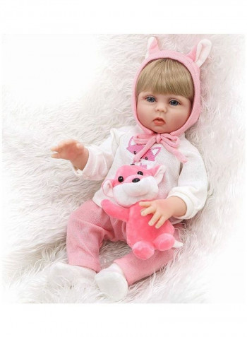 Reborn Baby Doll With Toy 19inch