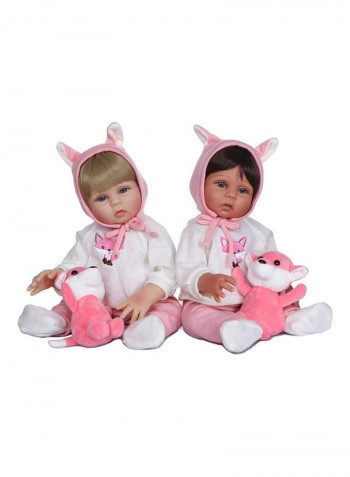 Reborn Baby Doll With Toy 19inch