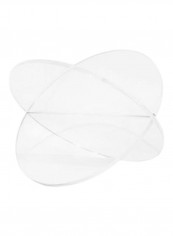 Decorative Cross Table Carambola Clear 30cm