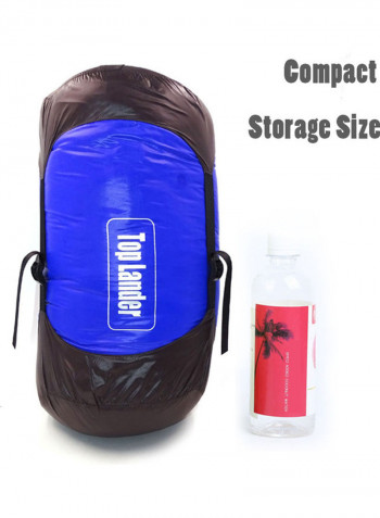 Double Warm Sleeping Bag Blue 42x4x24سم