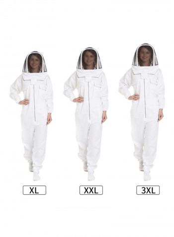 Professional Beekeeping Suit White XL