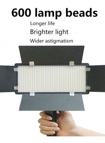 Portable LED Fill Light 21x12x2.5cm Black/White