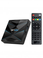HK1 Super Android TV Set Top Box With Remote Control WT2016 Black/Blue