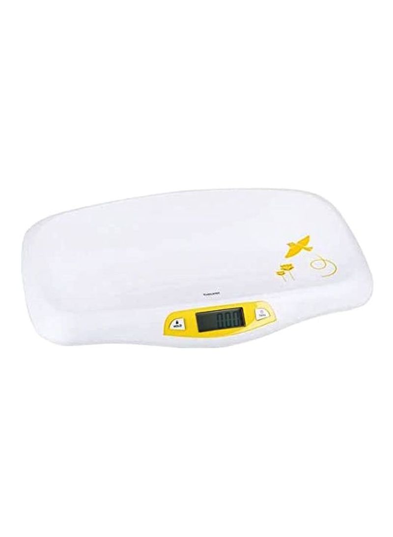 Digital Baby Weighing Scale White/Yellow/Black 22x2x12.2cm