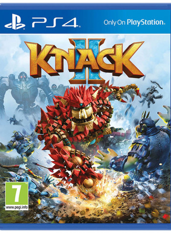 لعبة الفيديو 'Knack II' تأتي مع جهاز التحكم اللاسلكي دوال شوك 4 - بلاي ستيشن 4 (PS4)