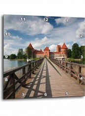 Dpp 82910 3 LIthuania Trakai Historical Np Island  Wall Clock Multicolour 15x15inch