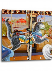 Picture Of Carousel Wall Clock Multicolour 15x15inch