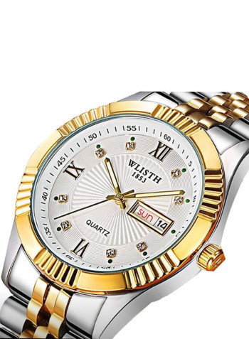 Men's Waterproof Calendar Stainless Steel Analog Watch NNSB03707418