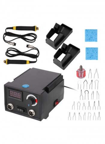Multi-Functional Electric Pyrography Machine Set Black