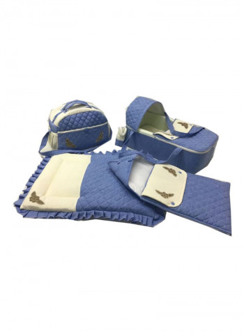 5-Piece Flower Embroidered Baby Carrier Set