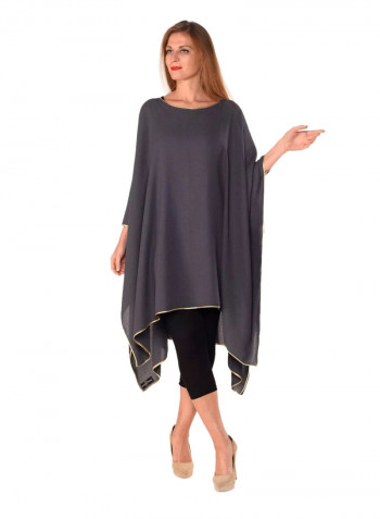 Classic Cape Top Dark Grey