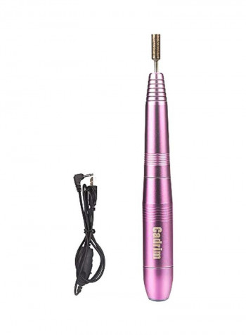 Electric Nail Drill Set Purple/Black/Gold