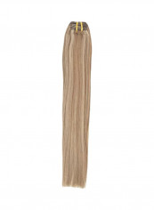 Long Straight Clip-In Hair Extension 613 Golden Brown 22inch