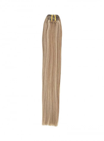 Long Straight Clip-In Hair Extension 613 Golden Brown 22inch