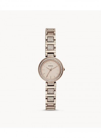 Women's Karli Mini Three-Hand Pastel Pink Stainless Steel Strap Wrist Watch BQ3603