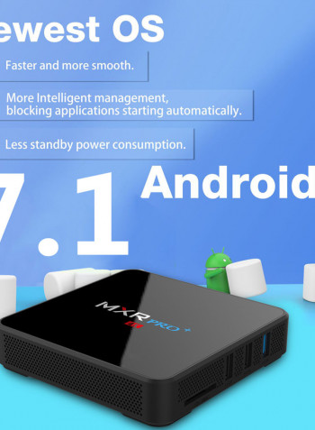 MXR Pro PLUS Smart Android HD Media Player Set Top Box V3621 Black