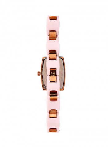 Women's Water Resistant Ceramic Analog Wrist Watch M1122RPPP