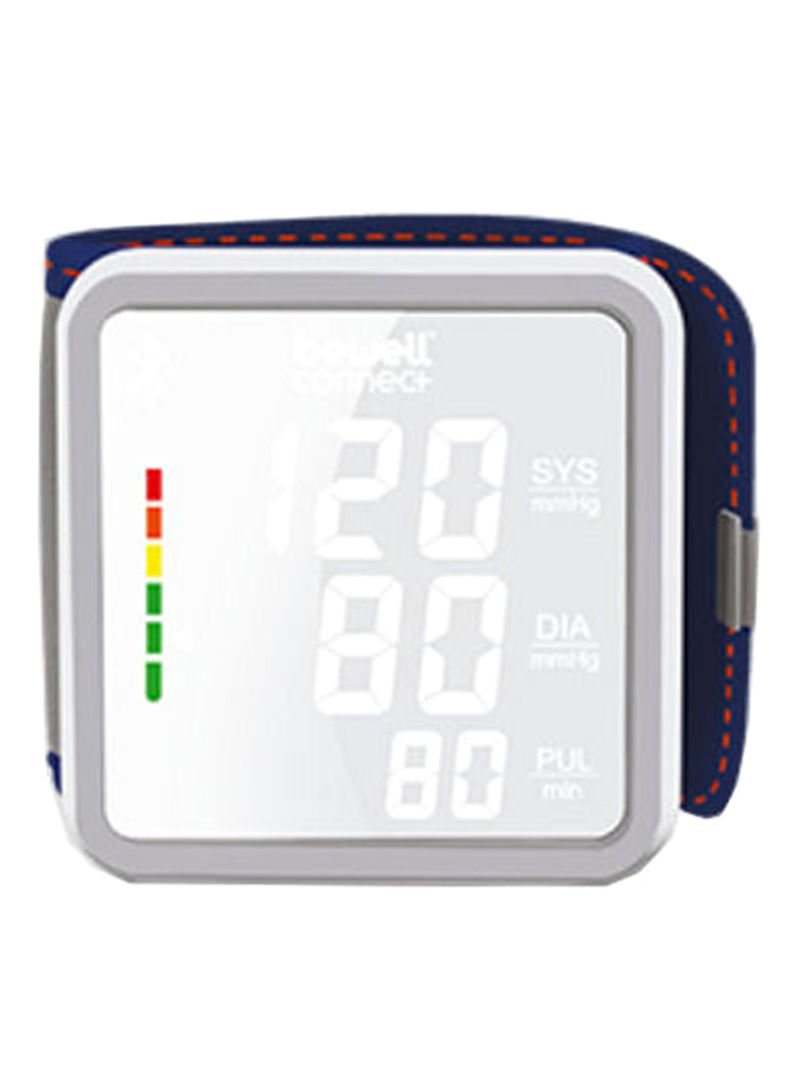 Connect Mytensio Wrist Blood Pressure Monitor Wireless Tracker Silver/Blue