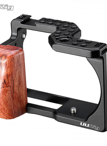 UURig Aluminum Alloy Camera Cage 1/4 Cold Shoe Mount Arri Positioning Hole Black