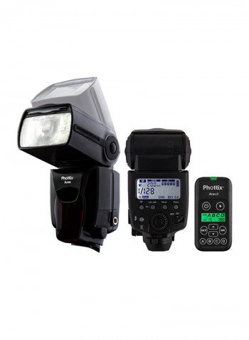 Juno Manual Hot Shoe Flash Ares II Combo Black