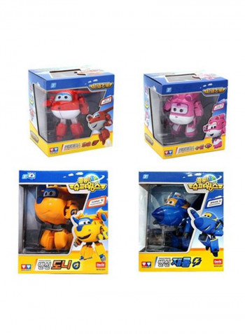 4-Piece Super Wings Planes Transformation Figure 15 Centimeter 15centimeter