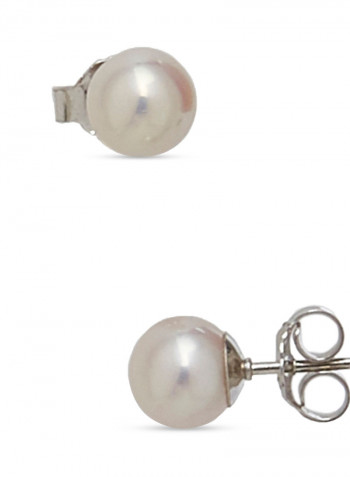 Sterling Silver Freshwater Pearl Stud Earrings