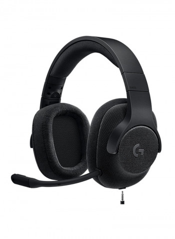 G433 7.1 Wired Surround Gaming Headset For PC, Xbox One, PS4, Switch, Mobile, VR Triple Black