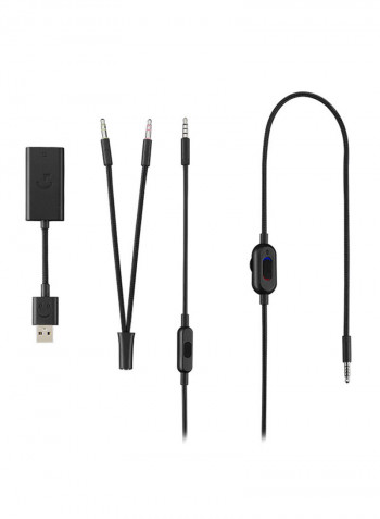 G433 7.1 Wired Surround Gaming Headset For PC, Xbox One, PS4, Switch, Mobile, VR Triple Black