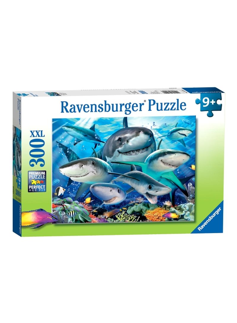 300-Piece Smiling Sharks Jigsaw Puzzle Set 13225