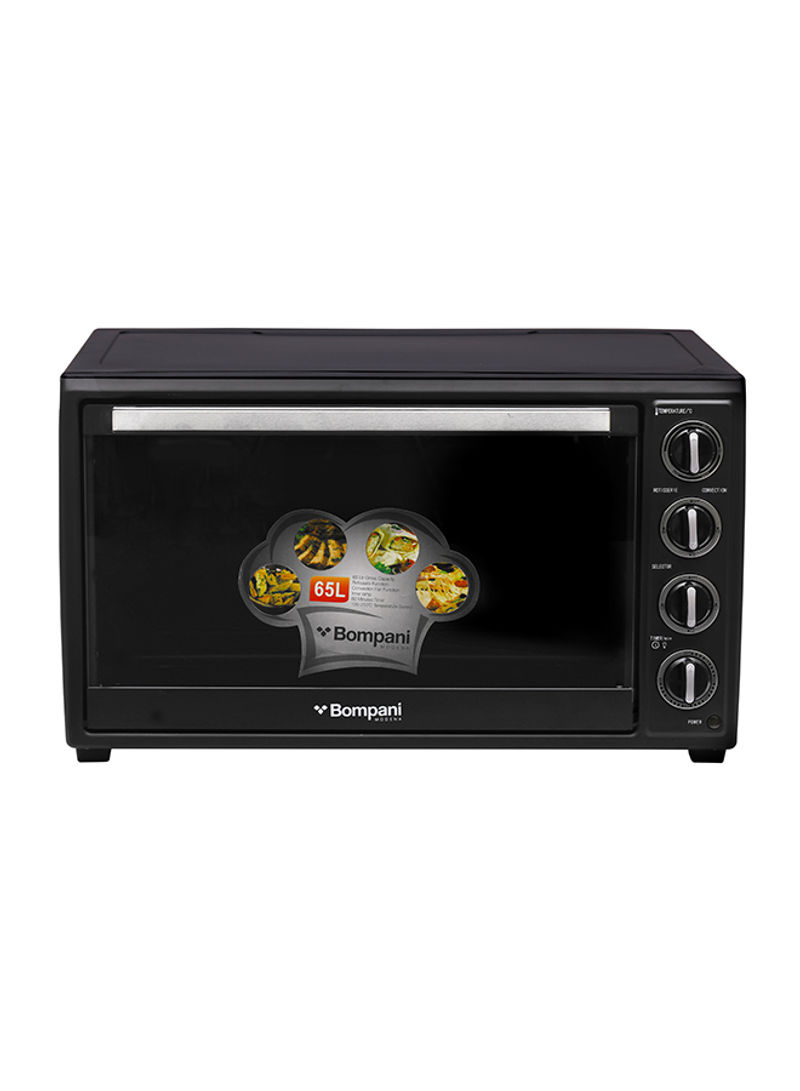 Counter Top Electric Oven With Convection Fan BEO65 Black