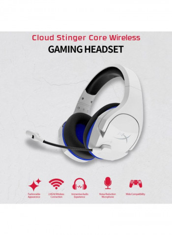 HyperX Cloud Stinger Wireless Over-Ear Headsets White/Black/Blue